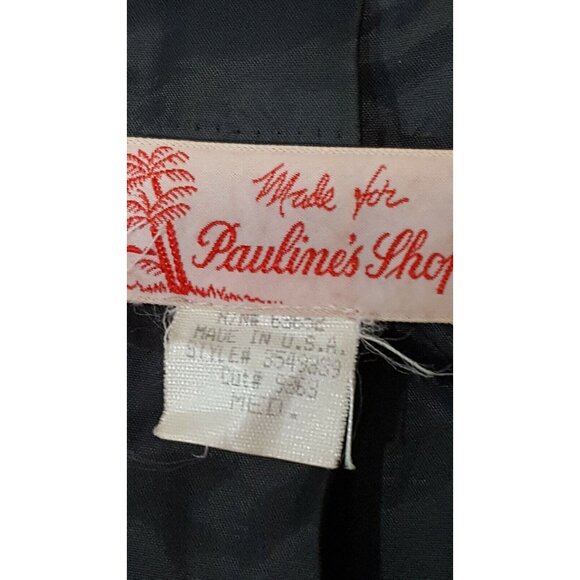 Vintage Womens M Plaid Check Silk Blend Blazer Jacket Lined One Button Pockets - Picture 7 of 7